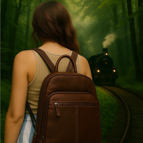 Jack Georges Handbags - Jack Georges Voyage Brown Buffalo Leather Backpack